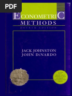 Download 1997 Jack Johnston John Dinardo Econometric Methodspdf by titan100 SN285358844 doc pdf