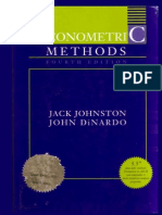 1997 (Jack Johnston, John Dinardo) Econometric Methods PDF