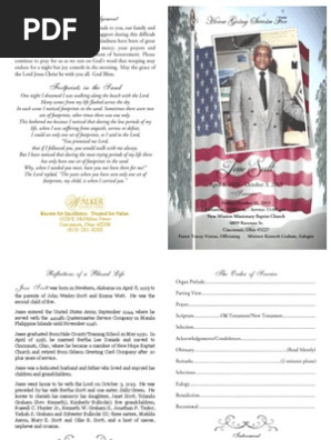 Jesse Scott Funeral Program 