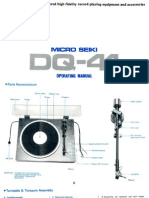 Micro Seiki DQ-41 Operating Manual