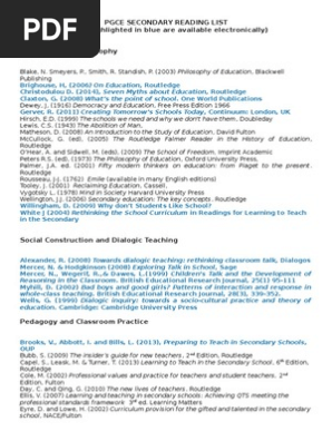 Reading List