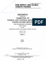 1988 US Congress Global Climate Change Hearing