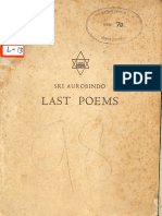 Last Poems - Sri Aurobindo PDF