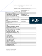 Inventario de Herramientas Diciembre 2013