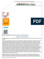 Strength of Materials Basics and Equations - Mechanics of Materials - Engineers Edge