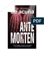 Acuña, Juan Alonso de - Antemorten
