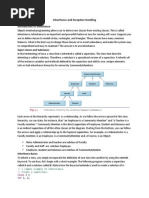 Inheritance and Exception Handling