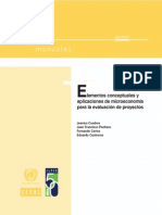 77 Elementos Conceptuales y Aplicaciones de Microeconomía Para La Evaluación de Proyectos