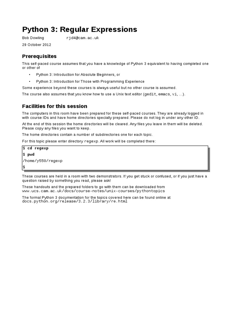 regexp | Regular Expression | Notation