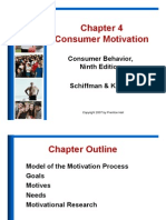 Consumer Motivation: Consumer Behavior, Ninth Edition Schiffman & Kanuk