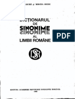 Dictionarul de Sinonime Al Limbii Romane