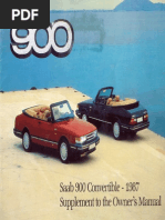 Saab900cv Supplement Owners Manual 87 (Ocr)