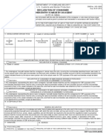 U.S. Customs Form: CBP Form 3347A - Declaration of Consignee When Entry Is Made by An Agent