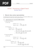 Module 1: Introduction To Digital Control: Lecture Note 2