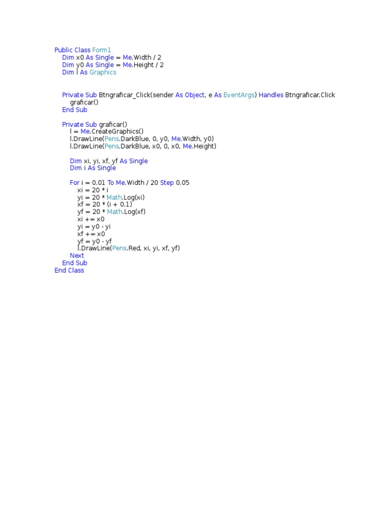 Visualizing Logarithmic Functions in VB.NET | PDF | Games & Activities ...