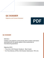 QC Dossier Content Standard