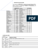 División política del Perú en 24 departamentos