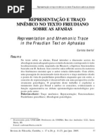 Representação e Traço Mnemico