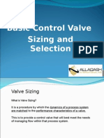 Basic Control Valve and Sizing and Selection