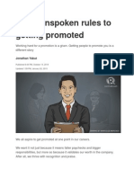 The 5 Unspoken Rules To Getting Promoted: Jonathan Yabut