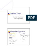 Diferensial Eksponensial & Diferensial Antilog