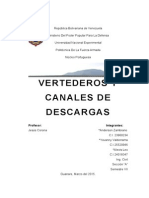 Vertederos y Canales de Descargas