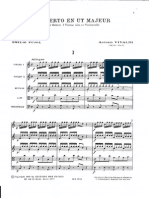 VIVALDI - Guitar Concerto in C Major (Ed Eschig, Rev Pujol) (Chitarra, 2violini, Alto, Cello) SCORE