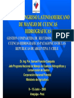 Gestión de cuencas hidrográficas transfronterizas Argentina-Chile