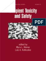 Excipient Toxicity and Safety