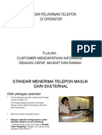 Standar Pelayanan Telepon