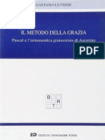 Lettieri - Il Metodo Della Grazia. Pascal e L'ermeneutica Giansenistica Di Agostino @