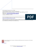 Unraveling the Causes and Consequences of the 2008 Financial Crisis