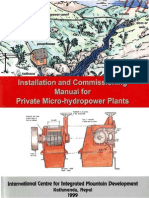 Icimod-Installation and Commissioning Manual for Private Micro-hydropower Plants