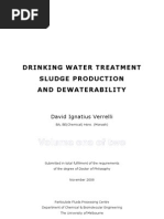 Drinking Water Treatment Sludge Production and Dewaterability