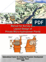 Icimod-manual for SuSASArvey and Layout Design of Private Micro-hydropower Plants