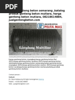 Download Harga Genteng Beton Semarang Katalog Produk Genteng Beton Mutiara Harga Genteng Beton Mutiara 08218614884 Jualgentengbetoncom by Produsen Genteng Beton SN285508186 doc pdf