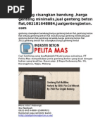 Download Genteng Cisangkan Bandung Harga Genteng MinimalisJual Genteng Beton Flat082181648884Jualgentengbetoncom by Produsen Genteng Beton SN285508286 doc pdf