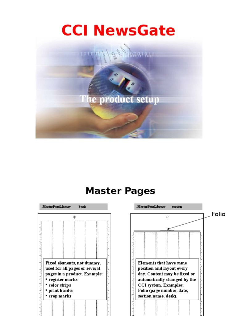 CCI: The Product Setup | PDF | Page Layout | Typography