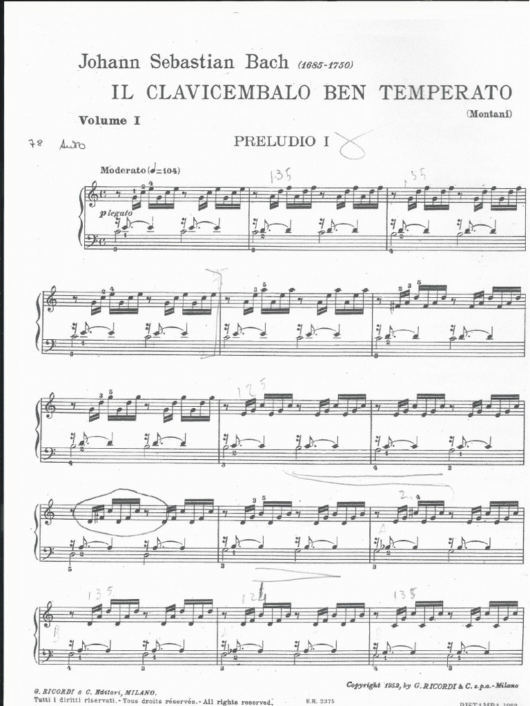Clavicembalo Ben Temperato Bach Glenn Gould