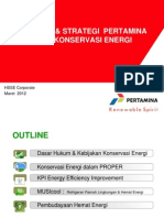 Kebijakan & Strategi Konservasi Energi Pertamina