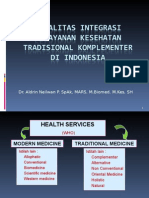 Legalitas Integrasi Yankes Tradkom Di Indonesia. Ui