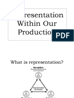Representation Within Our Production