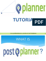 HOW To USE POSTPLANNER