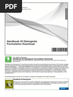 Download Handbook of Detergents Formulation Download by eduardpal SN285530998 doc pdf
