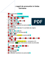 1 - Principalele Reguli de Pronuntie in Limba Germana