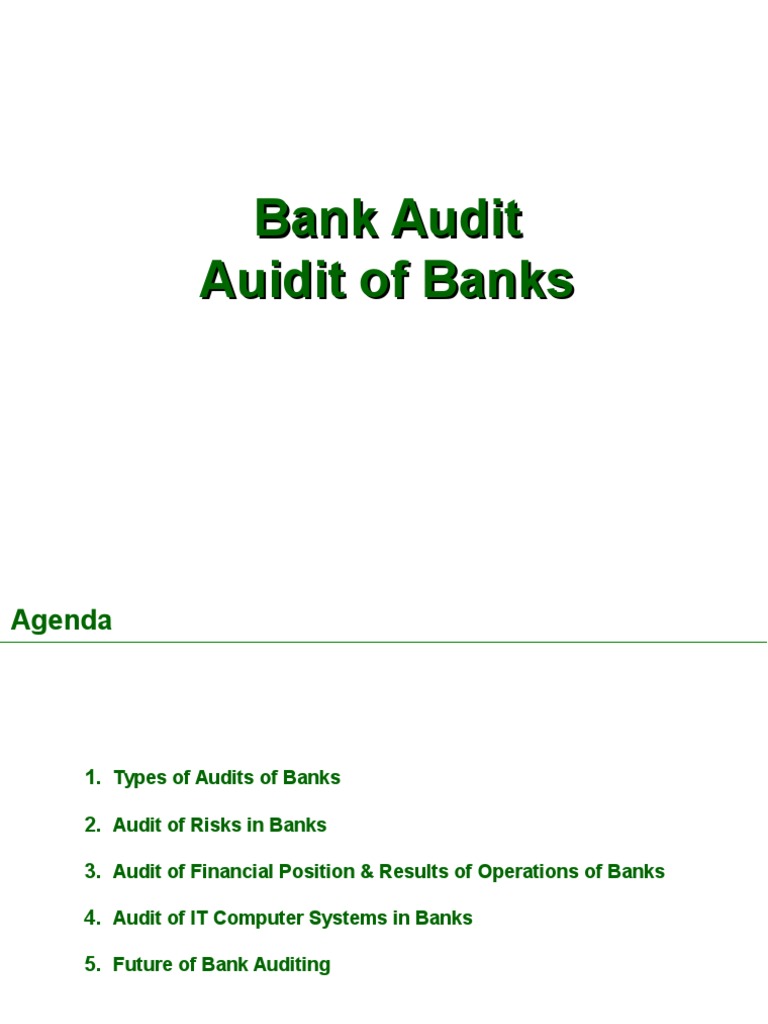 Audit Of Banks Bank Audit Internal Audit Basel Iii