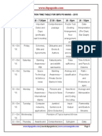 Preparation Time Table For Ibps Po Mains