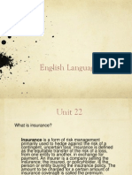 English Language IV, Unit 22