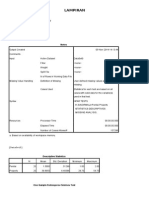 NPar Tests and T-Test Analysis