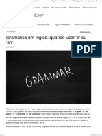 Gramática Em Inglês_ Quando Usar 'a' Ou 'an' - Englishtown